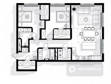 4-комнатная квартира, этаж 5 из 7, 110 м²