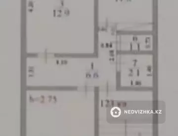 2-комнатная квартира, этаж 1 из 5, 54 м²