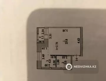 1-комнатная квартира, этаж 4 из 12, 39 м²