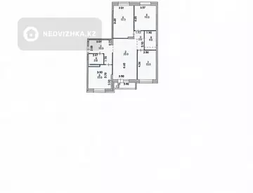 4-комнатная квартира, этаж 6 из 8, 107 м²
