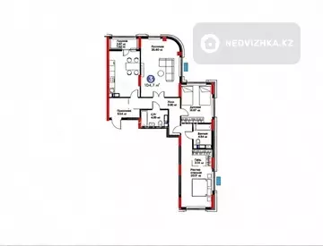 3-комнатная квартира, этаж 9 из 20, 103 м²