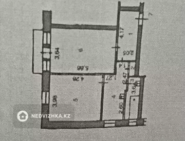 2-комнатная квартира, этаж 2 из 2, 63 м²