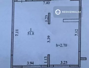 2-комнатная квартира, этаж 10 из 16, 52 м²