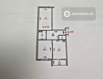 2-комнатная квартира, этаж 8 из 10, 68 м²