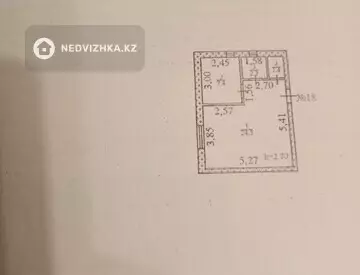 1-комнатная квартира, этаж 2 из 2, 35 м²