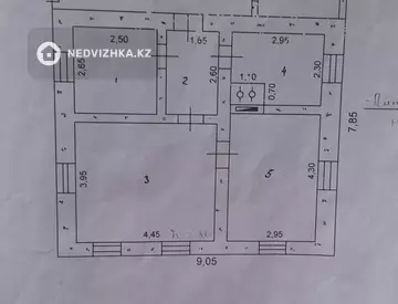 4-комнатная часть дома, 7 соток, 60 м²